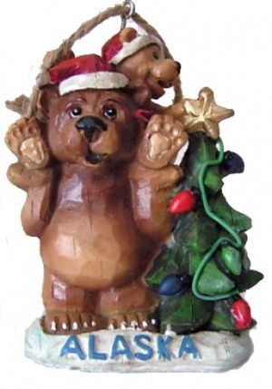 Grizzly Bear Alaska Ornament