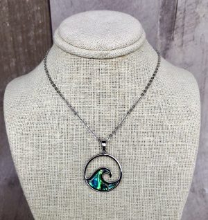 Northern Lights Ocean Wave Necklace