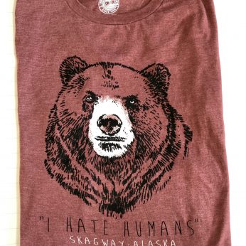 I hate humans bear Alaska Tee