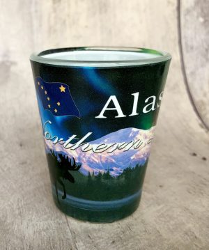 Northern Lights Shotglass