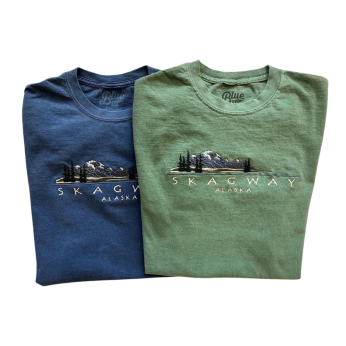 Alaska Majesty Mountains Embroidery Tee
