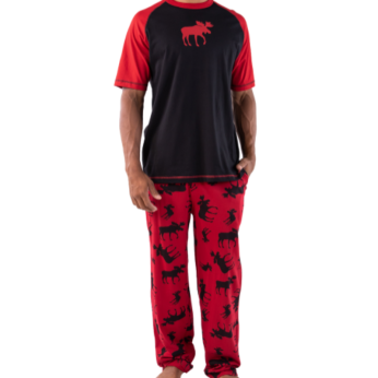 Classic Red Moose Mens Alaska PJ's