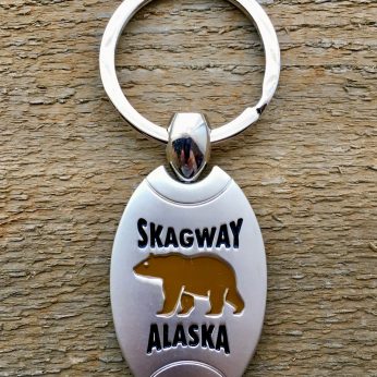 Skagway Alaska Bear Keychain