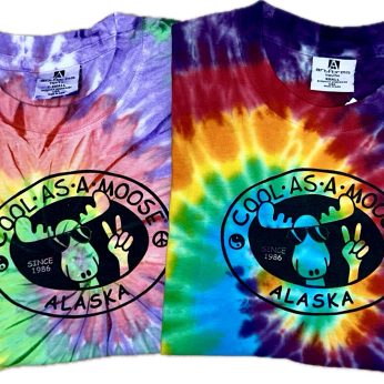 Tie Dye Cool as a Moose Spiral Tee