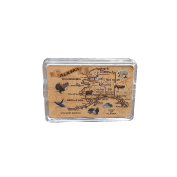 Vintage Alaska Map Playing Cards