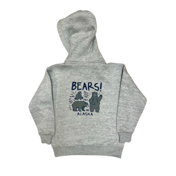 Bears Heck Yeah Zip Up Toddler's Sweatshirt
