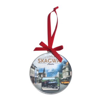 Skagway Alaska Holographic Ornament