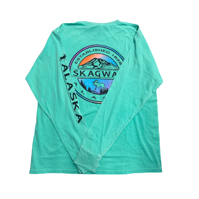 Geo Seal Moose Alaska Long Sleeve Shirt - Image 3